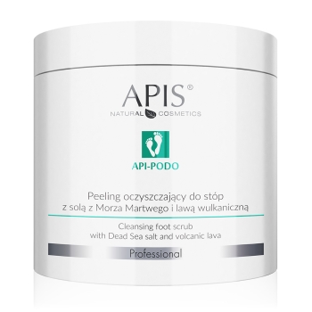 53685 API-PODO Peeling oczyszczający do stóp z solą z Morza Martwego i lawą wulkanicznią / 700g
